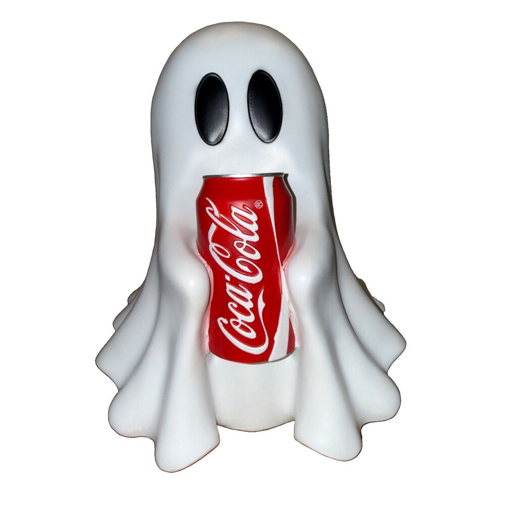 Coca-Cola Ghost Figure Halloween Decor Holding Coke TikTok Viral NEW! 10inchs